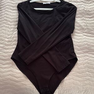Black Long Sleeve Bodysuit
